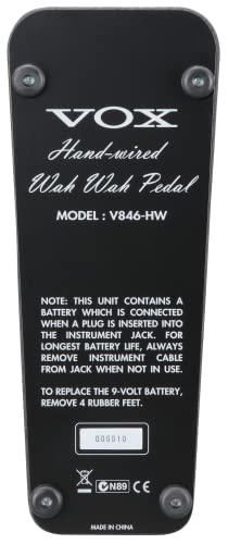 Vox V846-HW Handbeschaltetes Wah Gitarrenpedal Schwarz