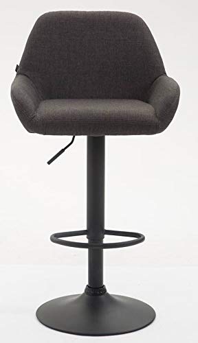 CLP Braga Barhocker 2er Set – Stoffbezug Dunkelgrau