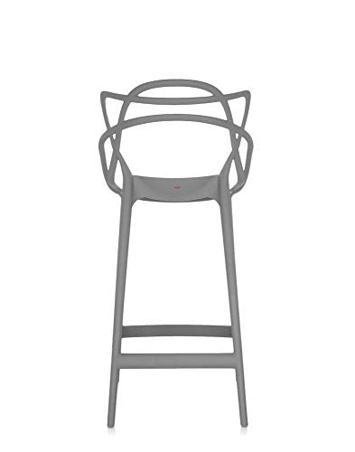 Kartell Masters Stool Hocker in Grau, 65 cm Höhe