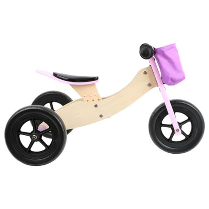 small foot Laufrad-Trike Maxi 2in1 Rosa Holz
