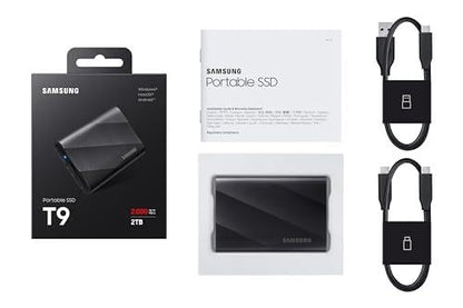 Samsung Portable SSD T9 externe SSD - 2 TB (MU-PG2T0B/EU)