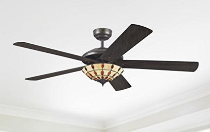 Westinghouse Comet Tiffany 7248540 Deckenventilator Licht - espresso