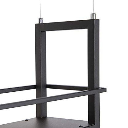 Qazqa Cage Rack Pendelleuchte Industrie Stahl schwarz 4-flammig