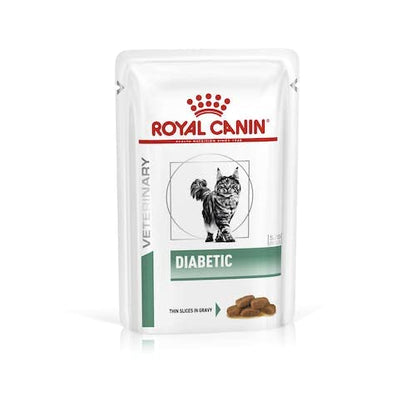 Royal Canin Veterinary Diabetic Katzenfutter Nass – 4x12x85g Sauce
