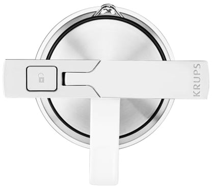 KRUPS KM468210 Kaffee-Druckbrühautomat - Edelstahl, Weiss