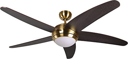 Melton Wanaque Deckenventilator mit Beleuchtung - Messing, 132 cm