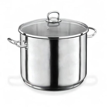 GSW Profi-Jumbotopf Kochtopf – Edelstahl 28cm 15L Silber