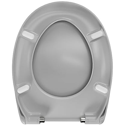 LUVETT C770 ovaler WC-Sitz Absenkautomatik - Manhattan Grau