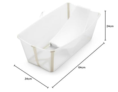 Stokke Flexi Bath Faltbadewanne – Sandy Beige inkl. Newborn Support
