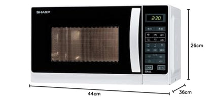Sharp R642WW Mikrowelle mit Grill - Weiss