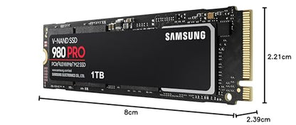 Samsung 980 PRO NVMe M.2 SSD PCIe 4.0 - 1 TB für Gaming