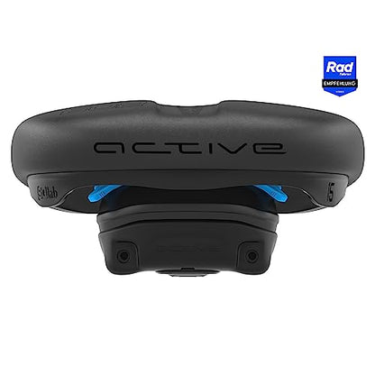 SQlab 602 Ergolux Active 2.1 Trekking & City Fahrradsattel - 15 cm Schwarz