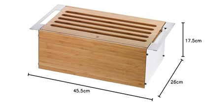WMF Gourmet Brotkasten - Bambus Schneidebrett Brotbox