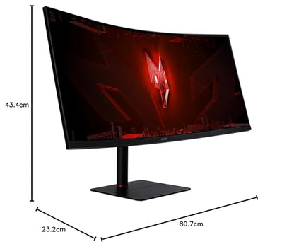 Acer Nitro XV345CURV3 Gaming Monitor 34 Zoll QHD 180Hz Curved