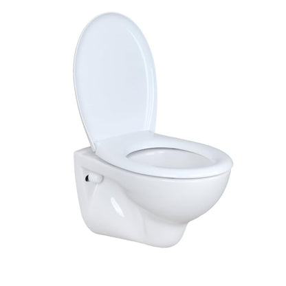 SwissSanitär Premium Wand-WC Tiefspüler - Soft-Close Weiss