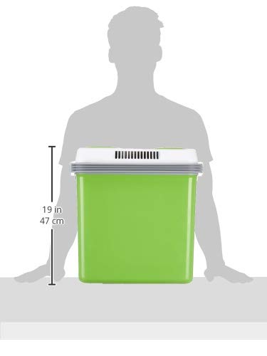 SEVERIN KB 2923 elektrische Kühlbox 25L mit Warmhaltefunktion Grün/Grau