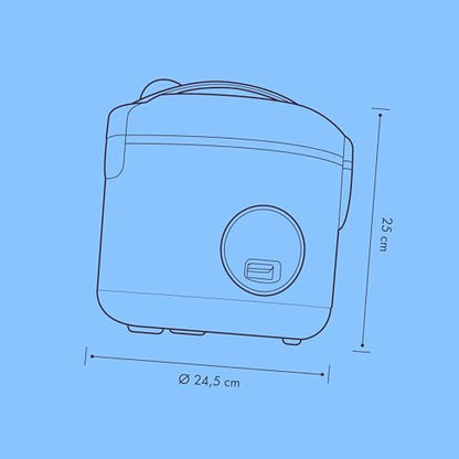 REISHUNGER Reiskocher & Dampfgarer Keramik 1.2L - Grau