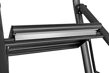 WENKO Compact Aluminium Klapp-Trittleiter - 3 Stufen Dunkelgrau