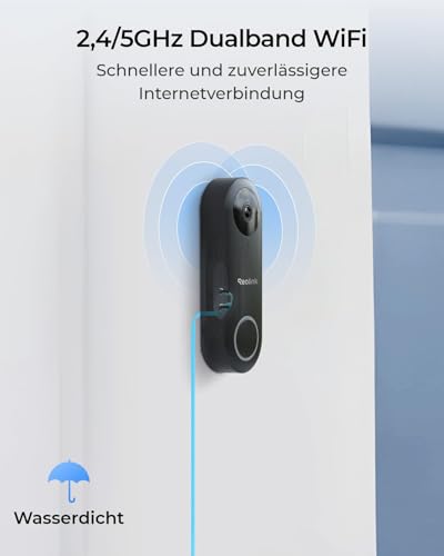 Reolink Video-Türklingel kabelgebunden – WLAN mit Chime 5MP