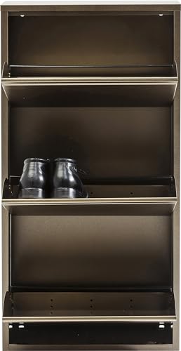 Kare Design Caruso Schuhschrank Bronze - Schmal
