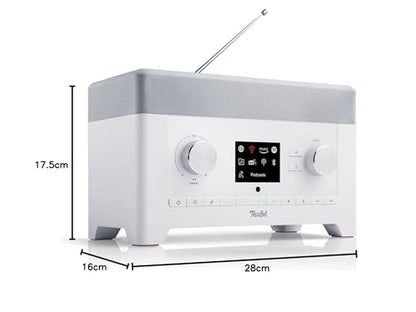 Teufel Radio 3SIXTY Digitalradio Bluetooth Lautsprecher - weiss