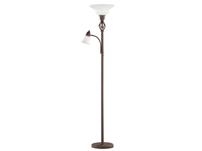 Trio Leuchten Rustica 4602021-24 LED Stehleuchte, rostfarbig. Sie dient zur blendfreien Raumausleuchtung.