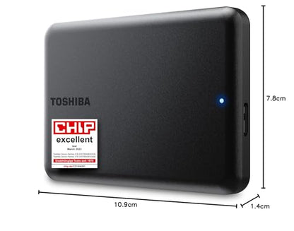 TOSHIBA Canvio Partner Externe Festplatte 2TB USB 3.2