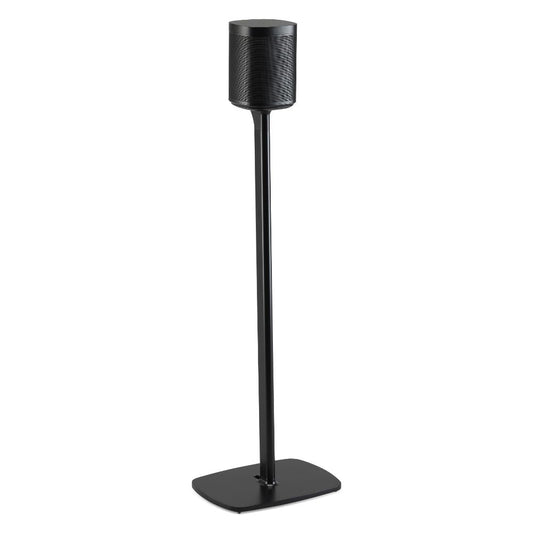 Flexson Bodenständer für Sonos One/SL/Play:1 - Schwarz (Paar). Schwarze Säulenständer für die akustisch korrekte Positionierung der Lautsprecher.