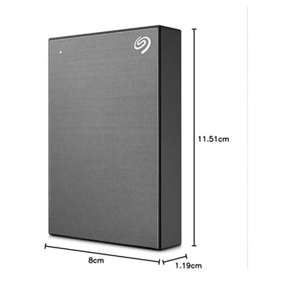 Seagate One Touch 4TB Tragbare Externe Festplatte Space Gray