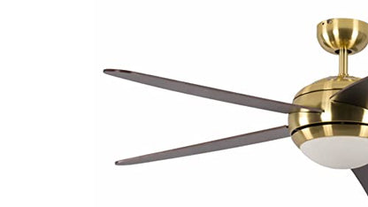 Melton Wanaque Deckenventilator mit Beleuchtung - Messing, 132 cm