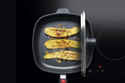 Woll Diamond Lite Viereckpfanne 28x28 cm – Antihaft, abnehmbarer Stiel