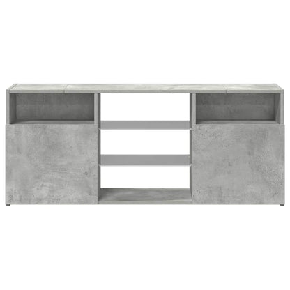 vidaXL TV Schrank Betongrau LED - Lowboard 120cm