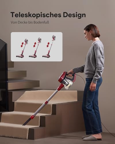 Vexilar C8 Beutelloser Handstaubsauger mit Kabel – 600W Leistung