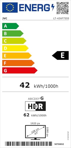 JVC LT-43VF7555 LED Smart TV Full HD HDR - 43 Zoll