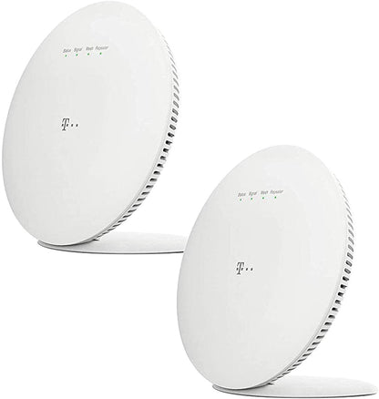 Telekom Speed Home WiFi WLAN Mesh Repeater - Doppelpack: Zwei weiße, kompakte Geräte. Erweitert die WLAN-Abdeckung für ein nahtloses Mesh-Netzwerk.