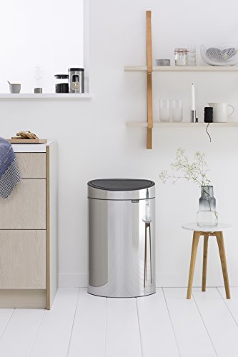 Brabantia Touch Bin New Edelstahl Abfalleimer 40L - Brilliant Steel