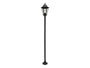 Smartwares Classico Stehleuchte E27 60W Aluminium Glas 170 cm für Garten und Hauseinfahrt