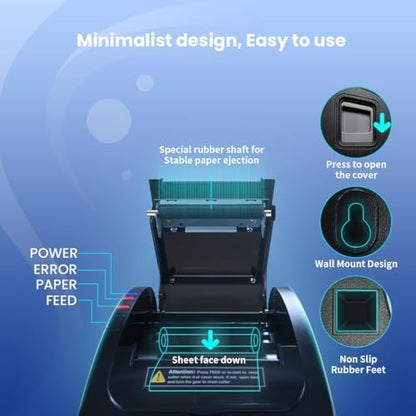 vretti Thermodrucker 80mm POS Bond-/Etikettendrucker - USB LAN