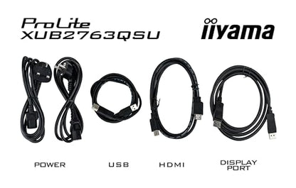 iiyama Prolite XUB2763QSU-B1 Monitor - 27 Zoll WQHD 100Hz schwarz