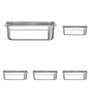 HENDI Gastronorm Behälter GN 1/3 4L Edelstahl - 5er Set. Robuster Edelstahlbehälter für Lagerung, Transport und Präsentation von Speisen.