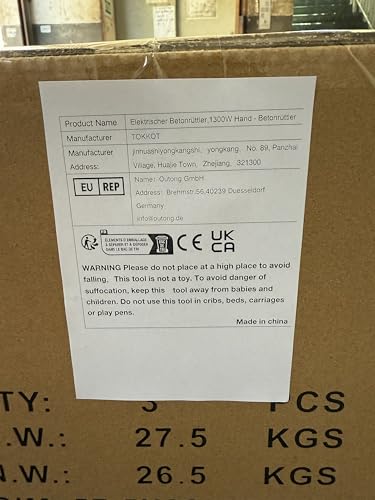 ProfiTool Betonrüttler Elektrisch Hand 1300W – 1.5m Kupferstange