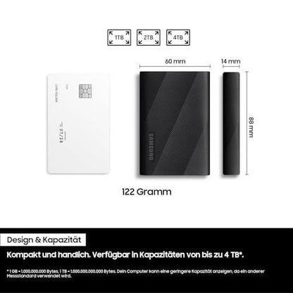 Samsung Portable SSD T9 externe SSD - 2 TB (MU-PG2T0B/EU)