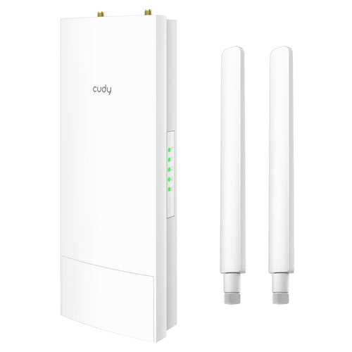 Cudy AP1200 Outdoor WLAN Access Point AC1200 Dual-Band IP65 mit abnehmbaren Antennen für Wand- und Mastmontage