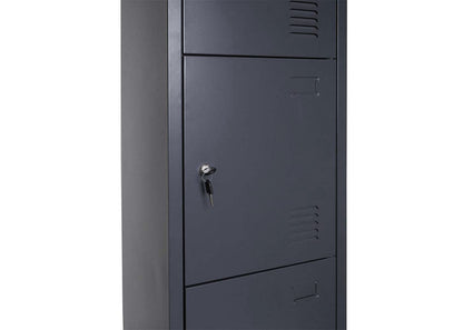 Mendler Boston T163 Schliessfachschrank - Anthrazit 180x38x45cm