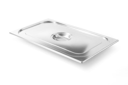 HENDI Gastronorm Deckel – GN 1/1, Edelstahl, 530x325 mm. Edelstahldeckel zum Schutz von Speisen.