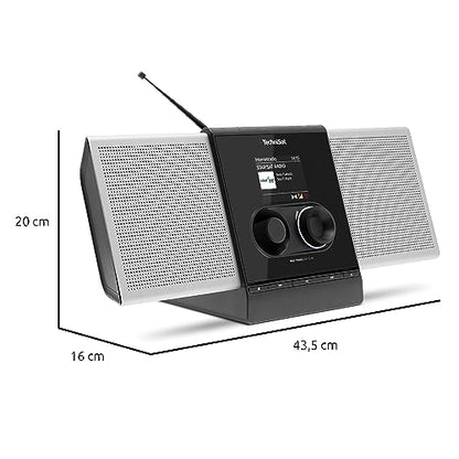 TechniSat MULTYRADIO 600 CD IR Internetradio - Silber/Schwarz