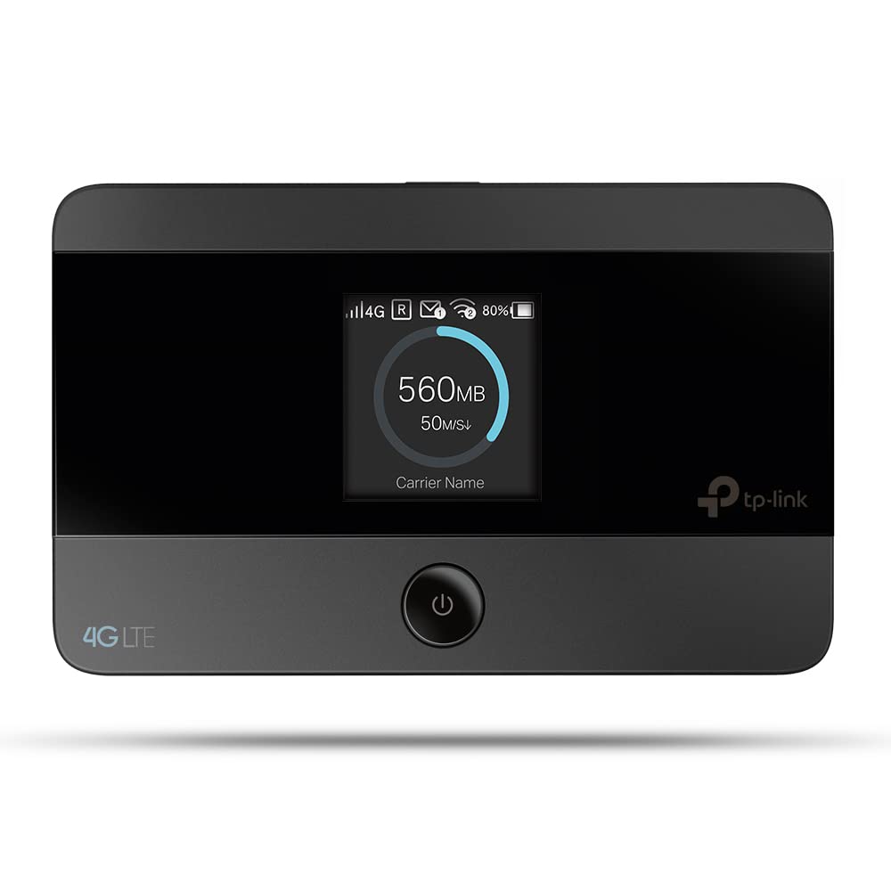 TP-Link M7350 Mobiler 4G LTE WLAN Router mit Farbdisplay und Akku, kompakter mobiler Hotspot