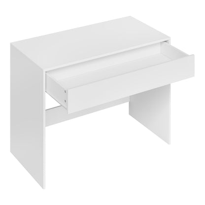 eSituro Schreibtisch mit Schubladen Bürotisch – Weiss 100x50 cm