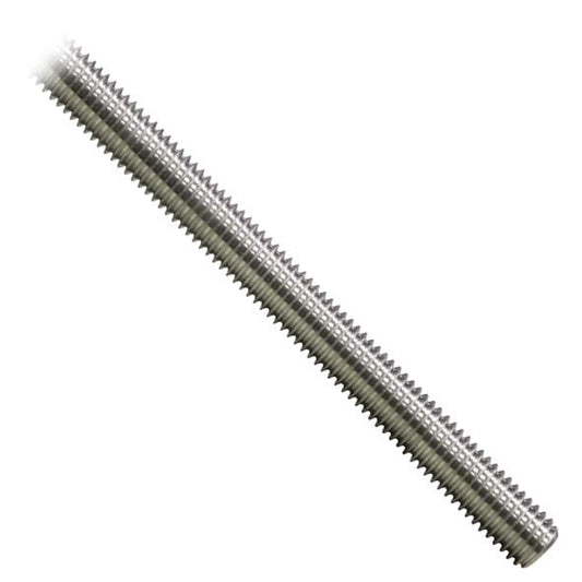 DIN975 M16 Gewindestange - Edelstahl V2A 1 Meter. Silberfarbene, vollgewindete Stange zum Verbinden von Bauteilen.