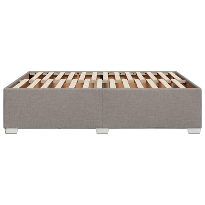 vidaXL Polsterbett Bettgestell - Stoff Taupe 140x190cm